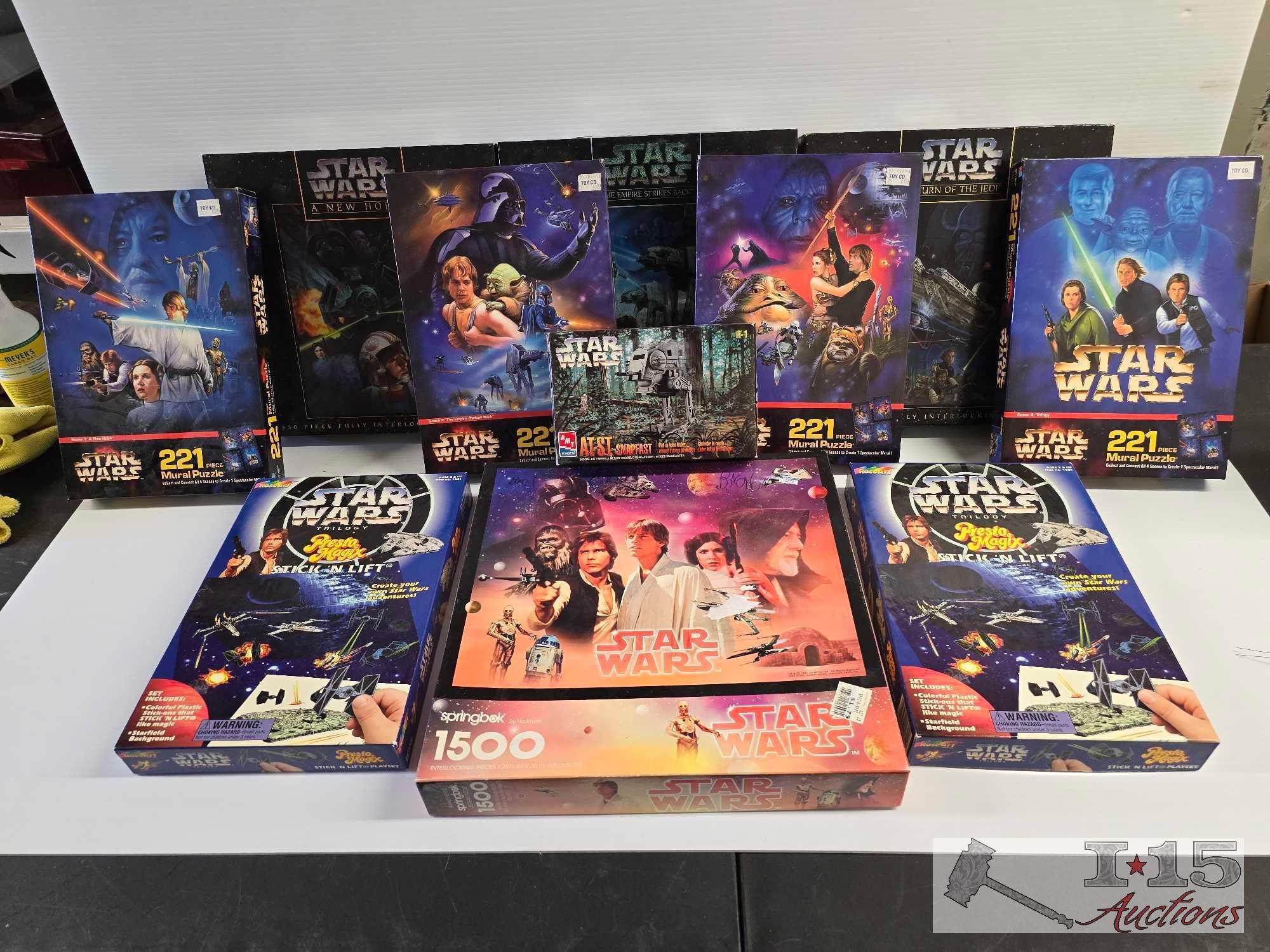 (11) Star Wars Interlocking/Mural Puzzle/Stick N Lift