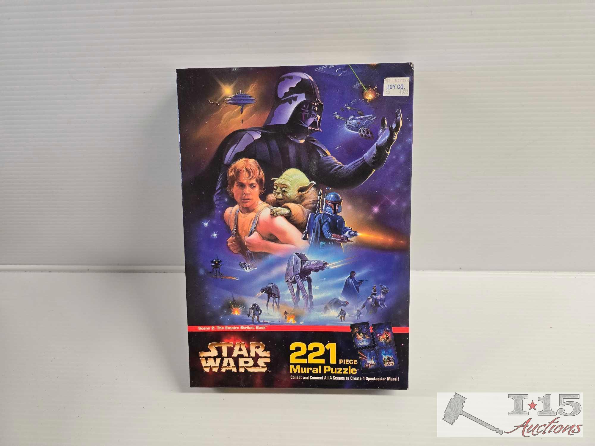 (11) Star Wars Interlocking/Mural Puzzle/Stick N Lift