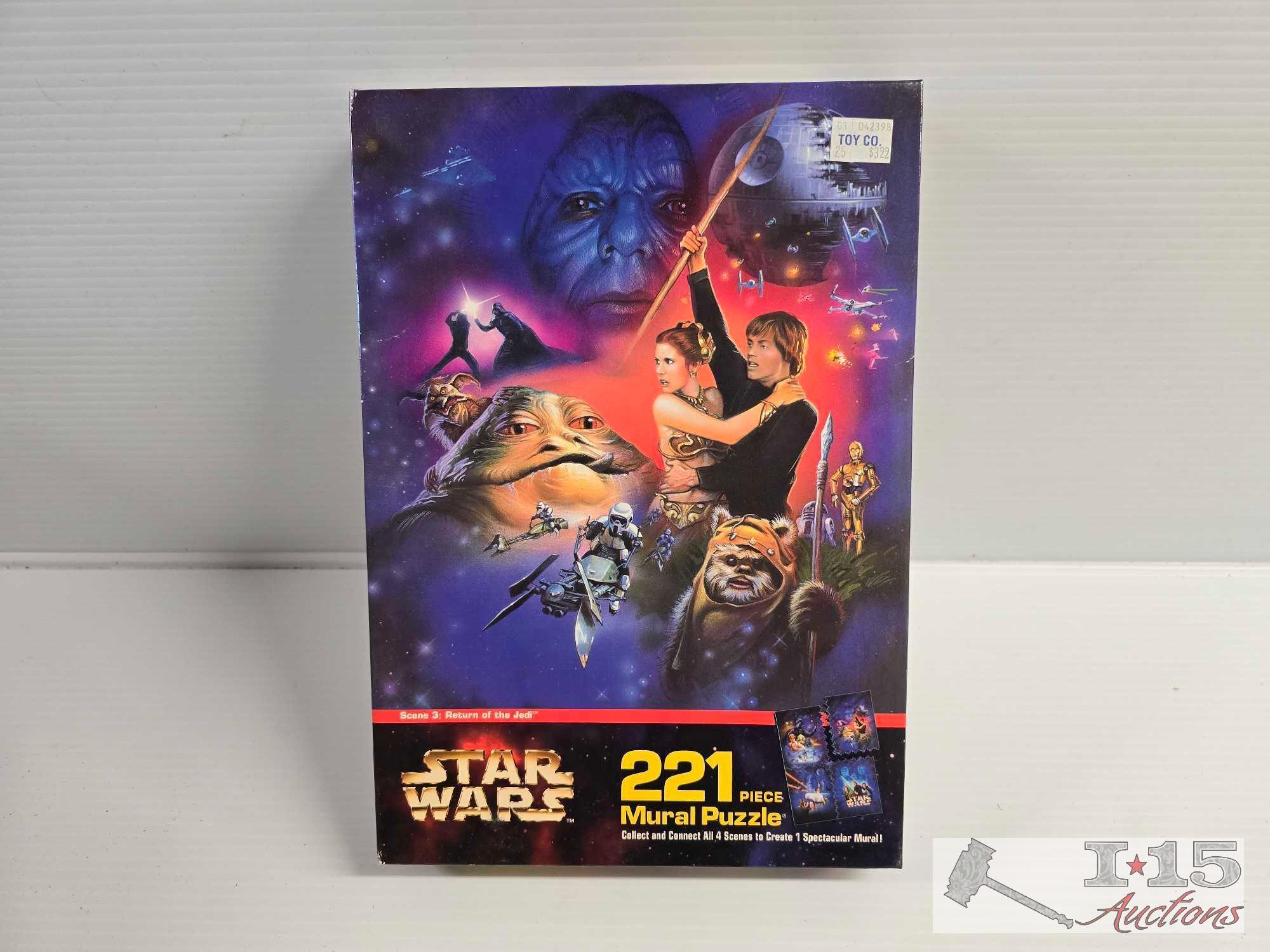 (11) Star Wars Interlocking/Mural Puzzle/Stick N Lift