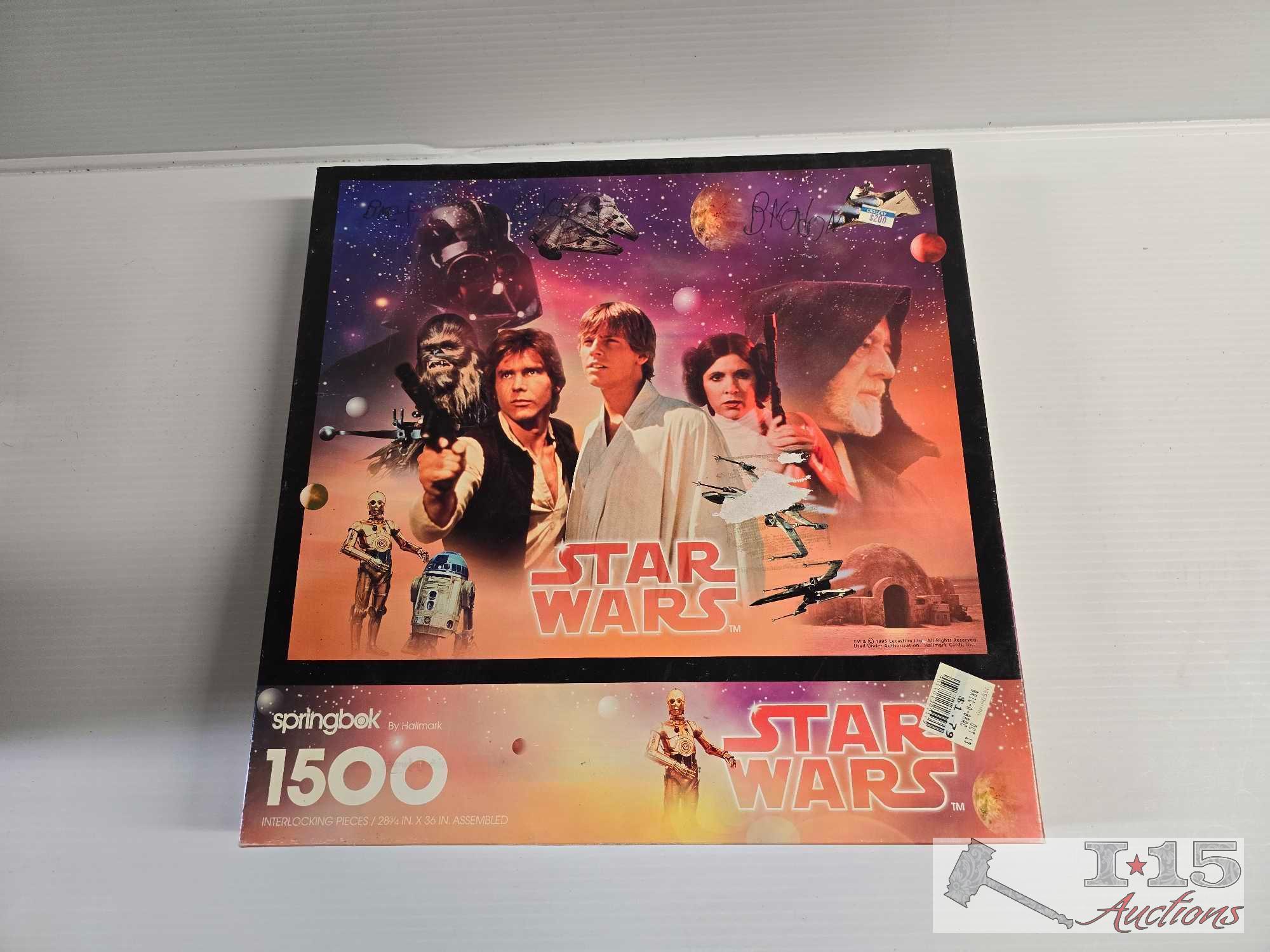 (11) Star Wars Interlocking/Mural Puzzle/Stick N Lift