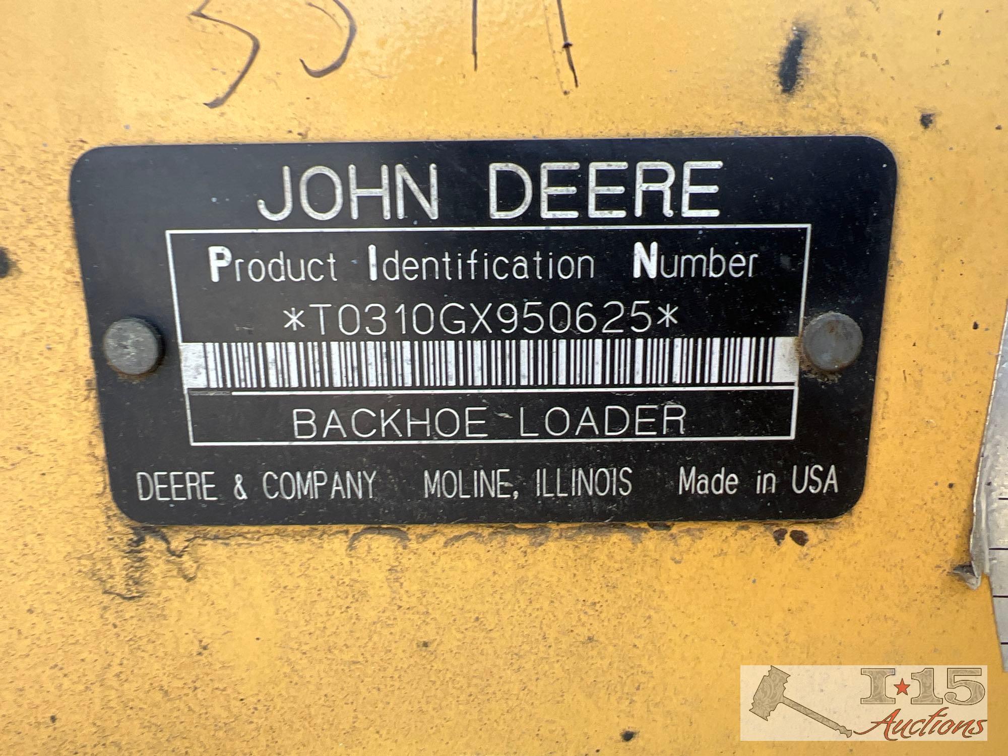 John Deere 310G Backhoe