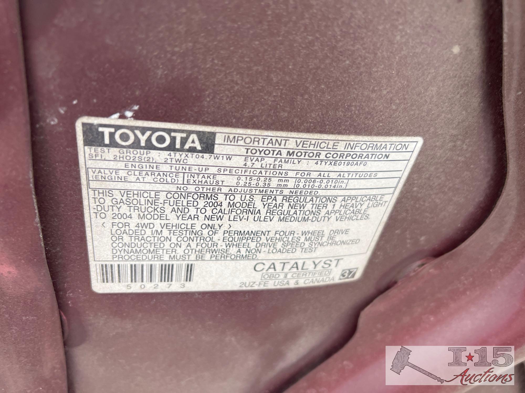 2004 Toyota Sequoia