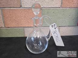 Baccarat Crystal Handled Decanter with Stopper