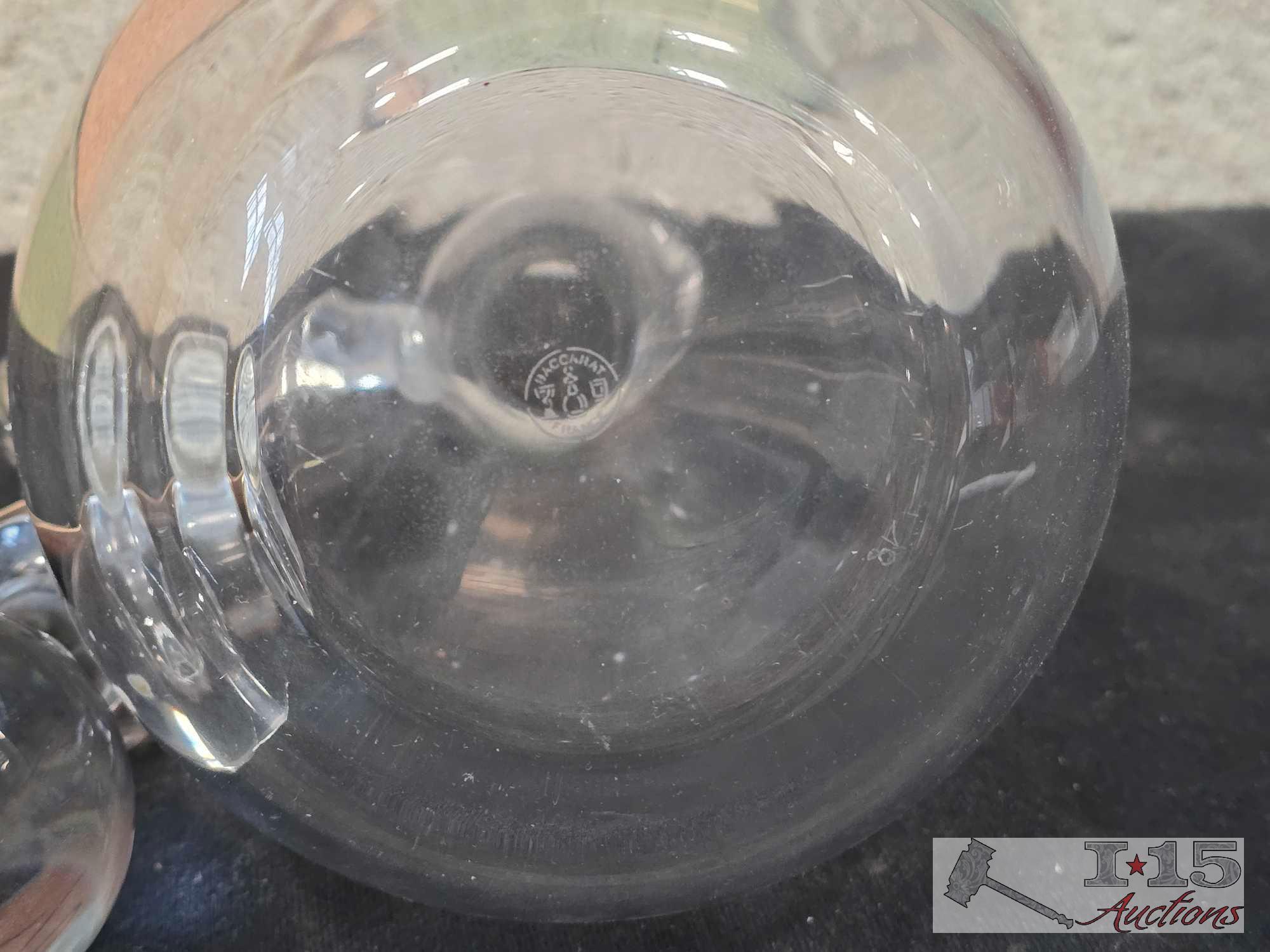 Baccarat Crystal Handled Decanter with Stopper