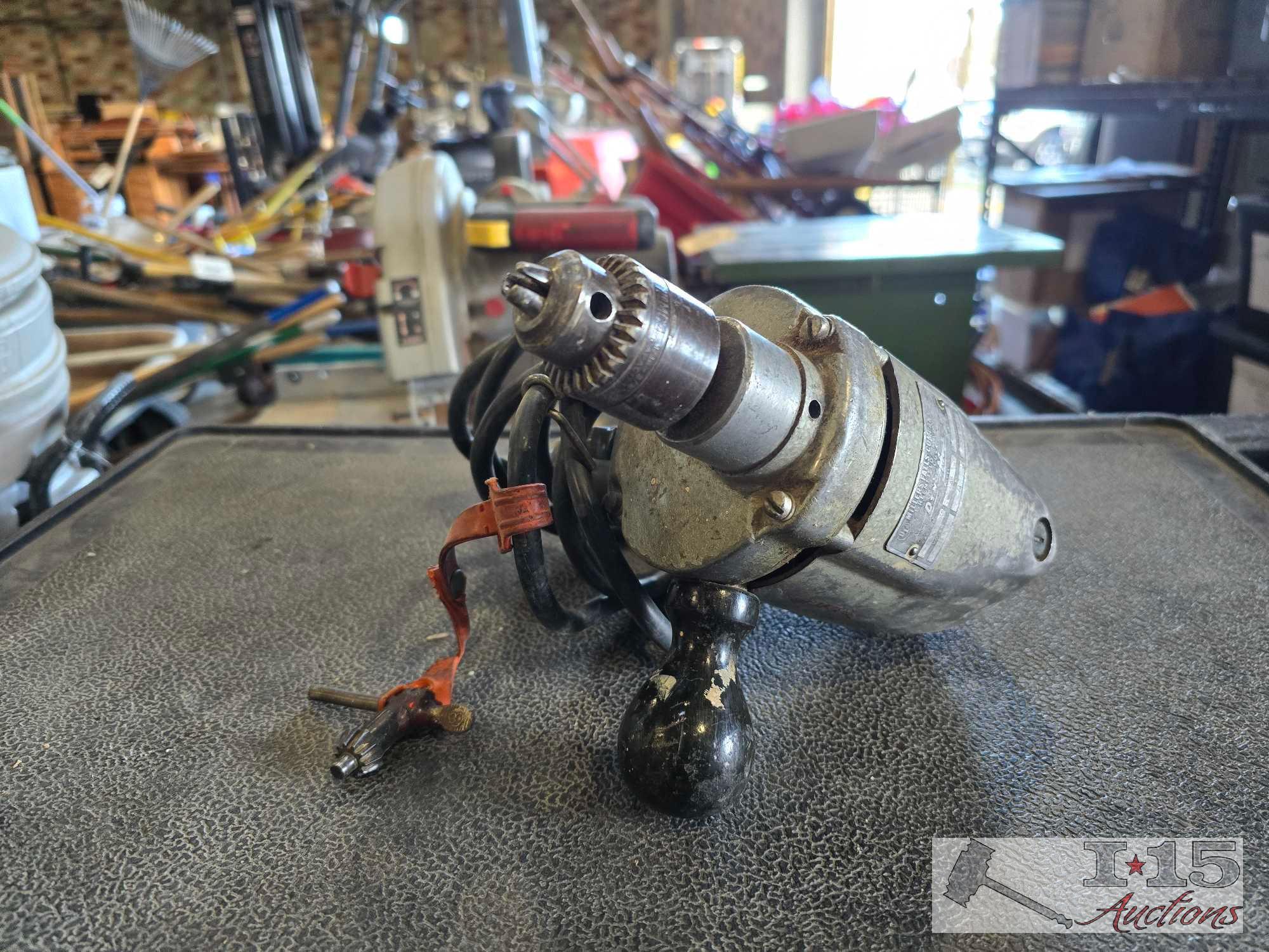 Black and Decker Air Compressor and Drill