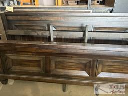 Wood bed frame set and dresser and 2 nightstand