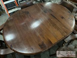 Vintage dining room table with 4 chairs