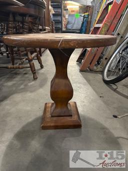small wood end table
