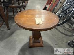 small wood end table