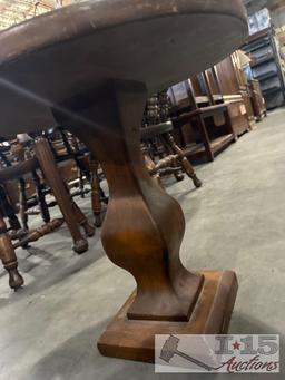 small wood end table