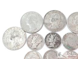 (22) 90% Quarters and Dimes, 79g