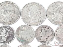 (22) 90% Quarters and Dimes, 79g