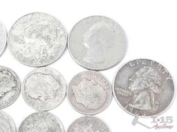 (22) 90% Quarters and Dimes, 79g