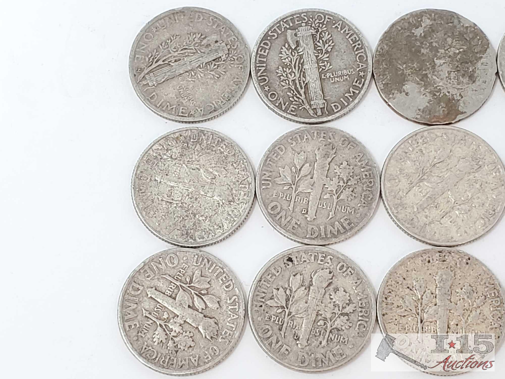 (22) 90% Quarters and Dimes, 79g