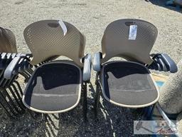 (12) Plastic Stackable Chairs