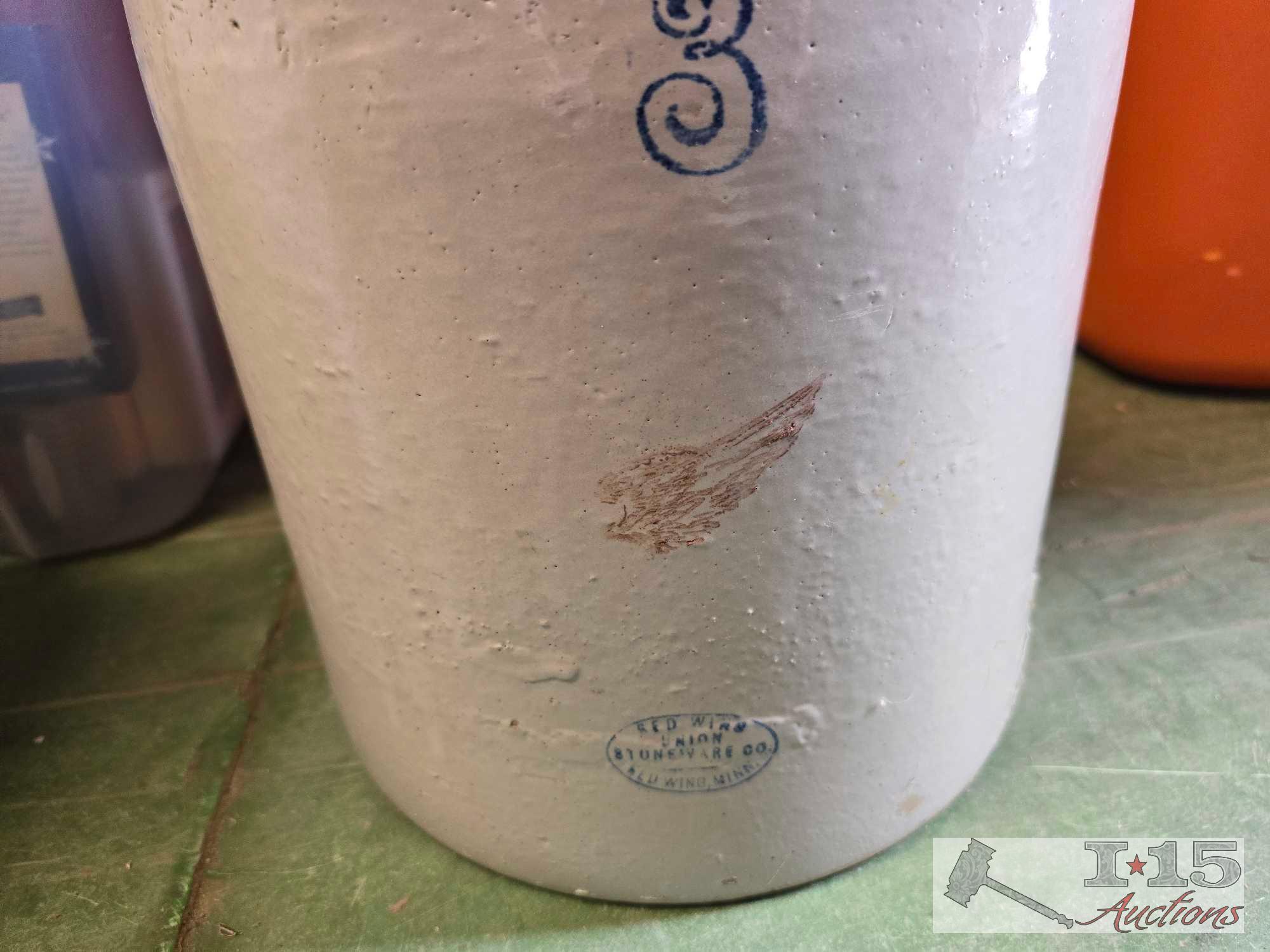 Stoneware Red Wing Jar Collection