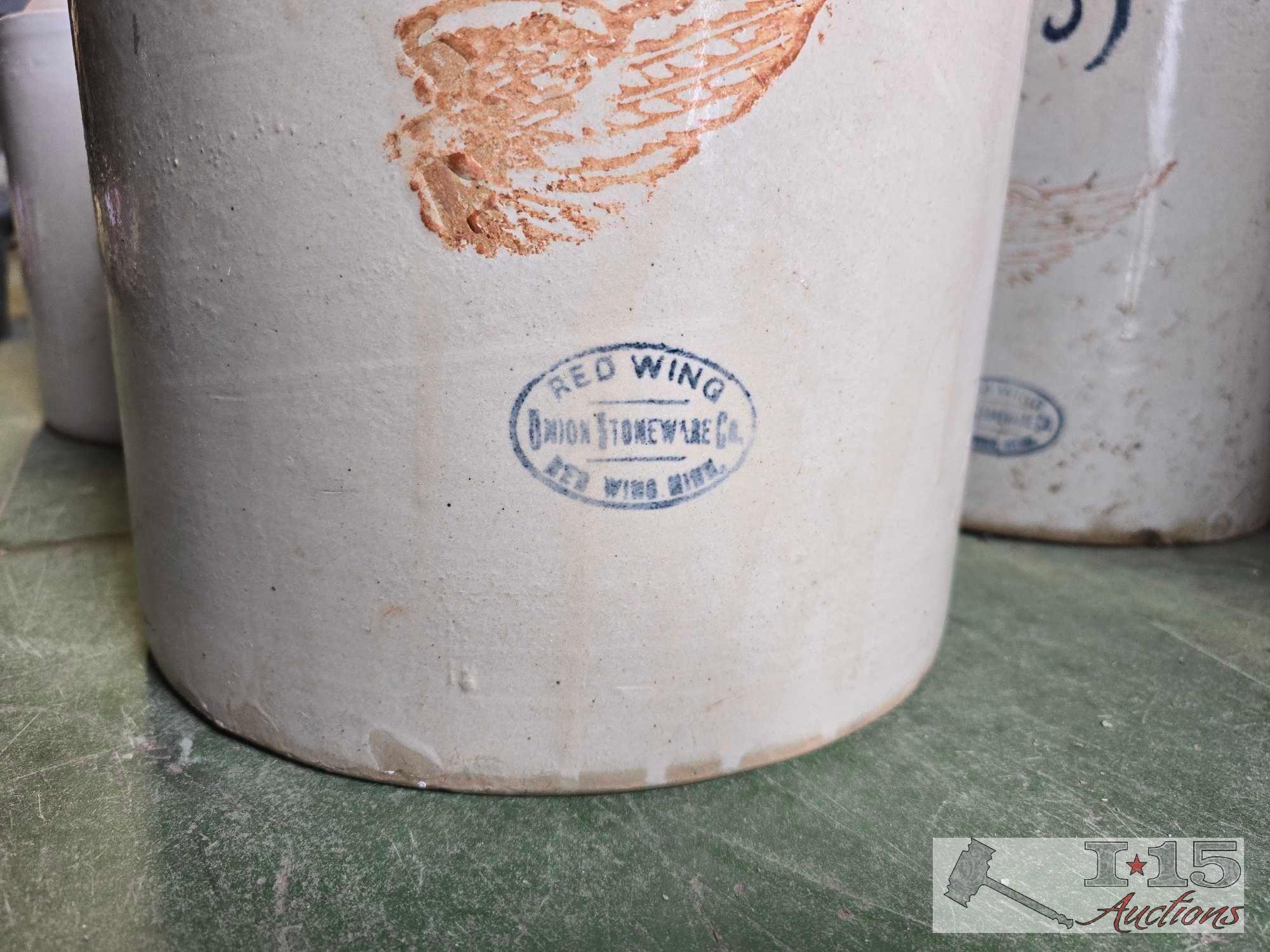 Stoneware Red Wing Jar Collection