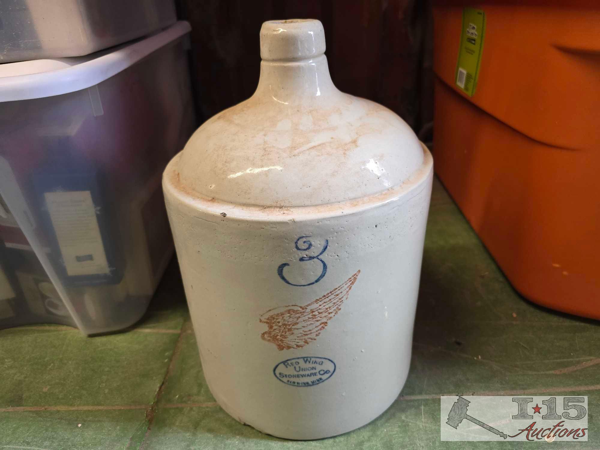 Stoneware Red Wing Jar Collection