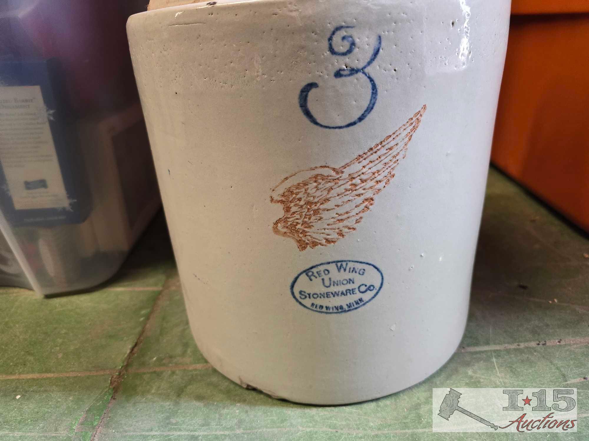 Stoneware Red Wing Jar Collection