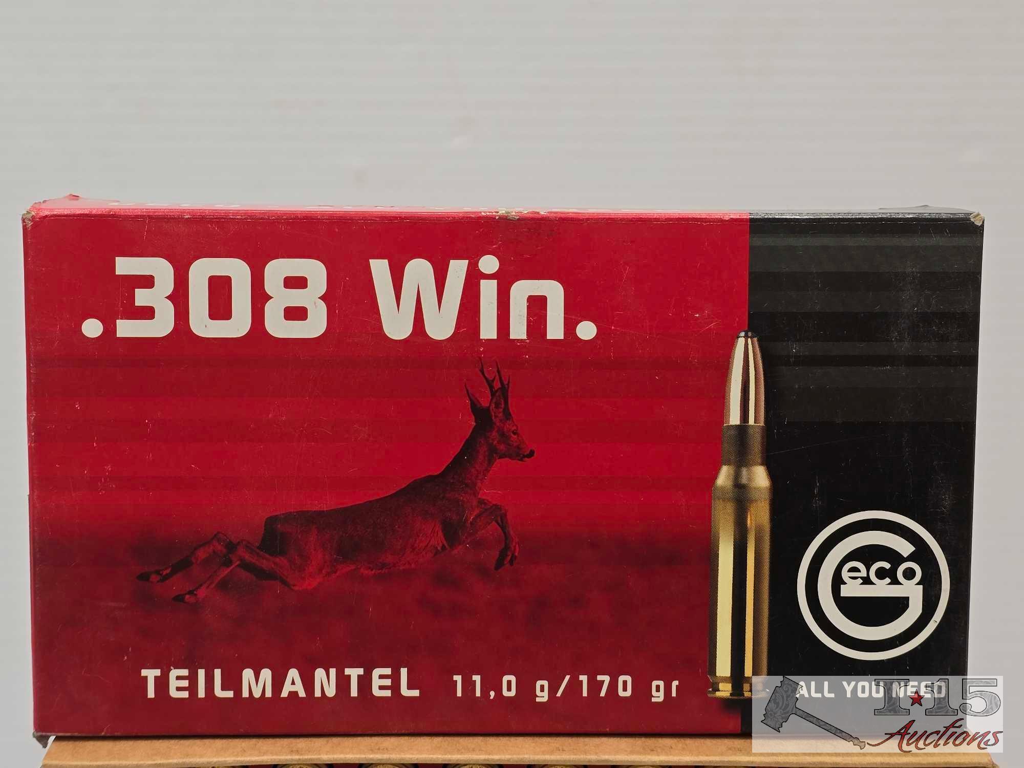 80 Rounds of Geco .308win Ammo