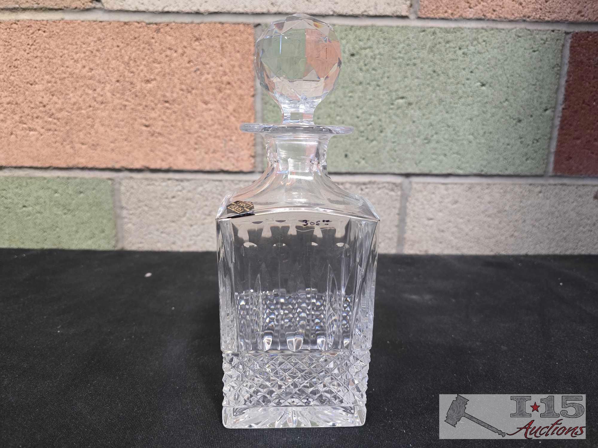 (2) Saint Louis Crystal Decanters