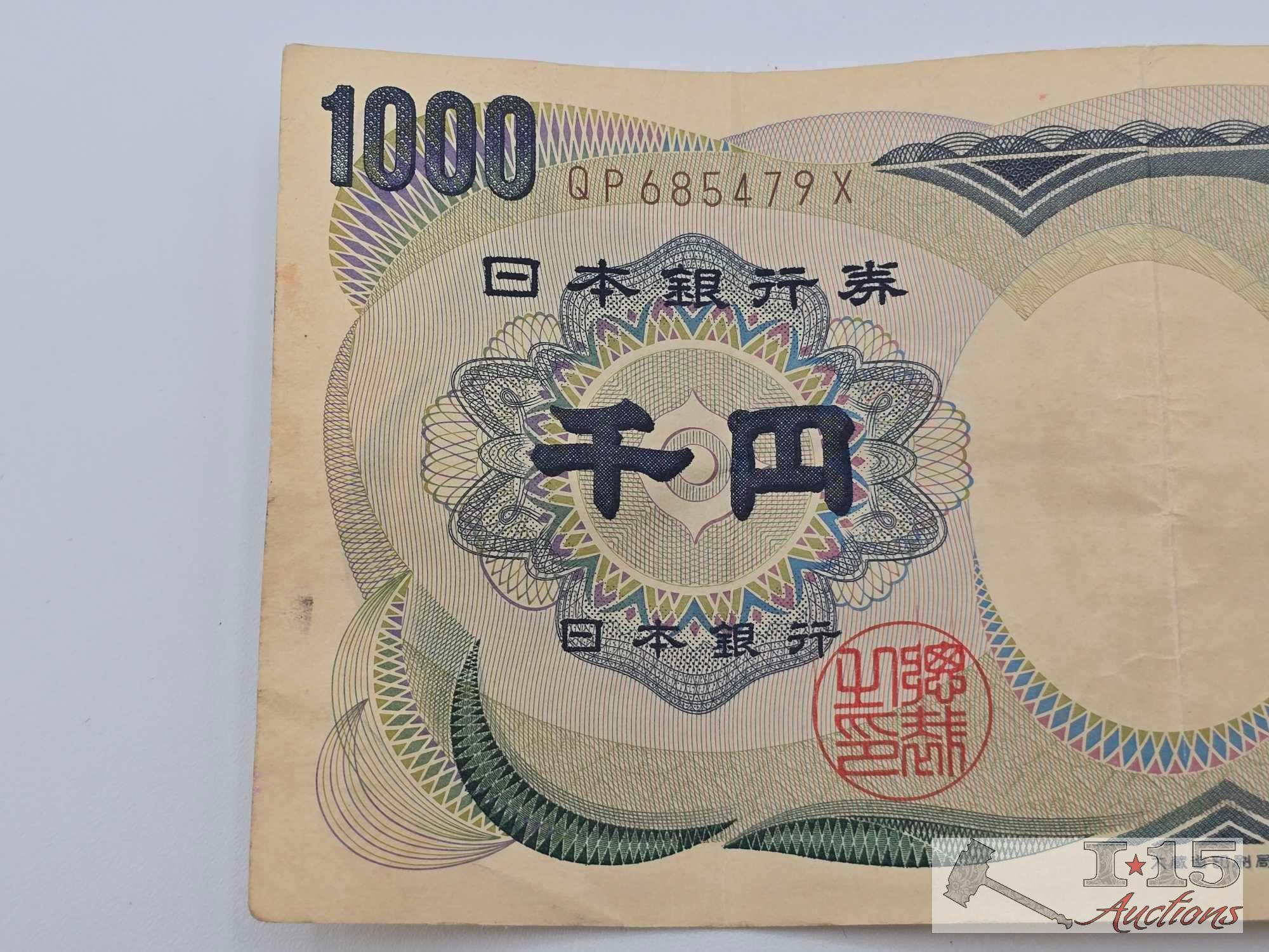 Japan 1000 Yen Banknote