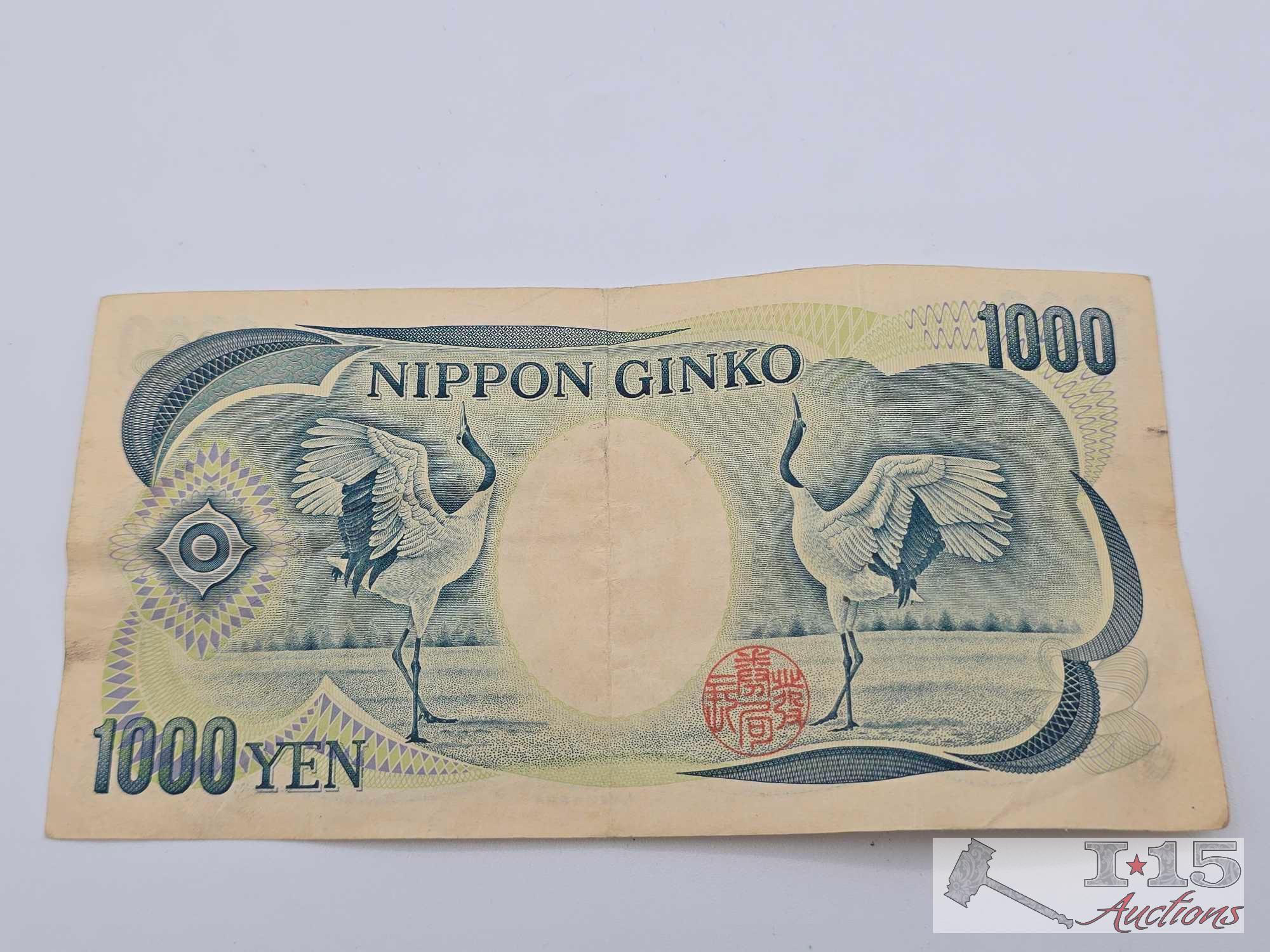 Japan 1000 Yen Banknote
