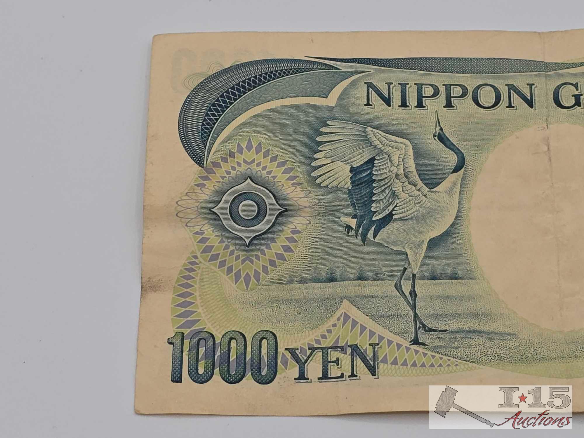 Japan 1000 Yen Banknote