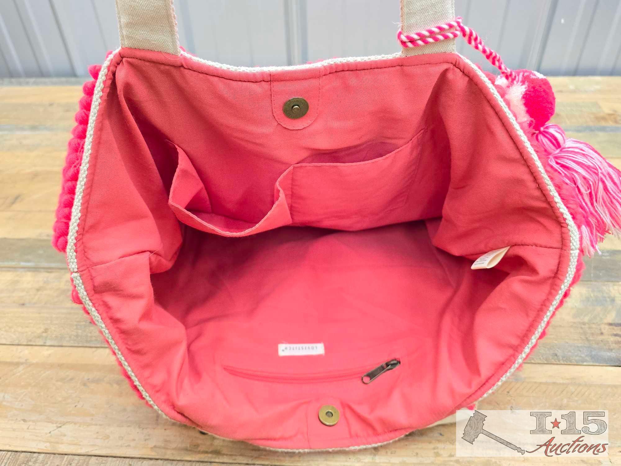 Hot Pink Lovestitch Tote Bag