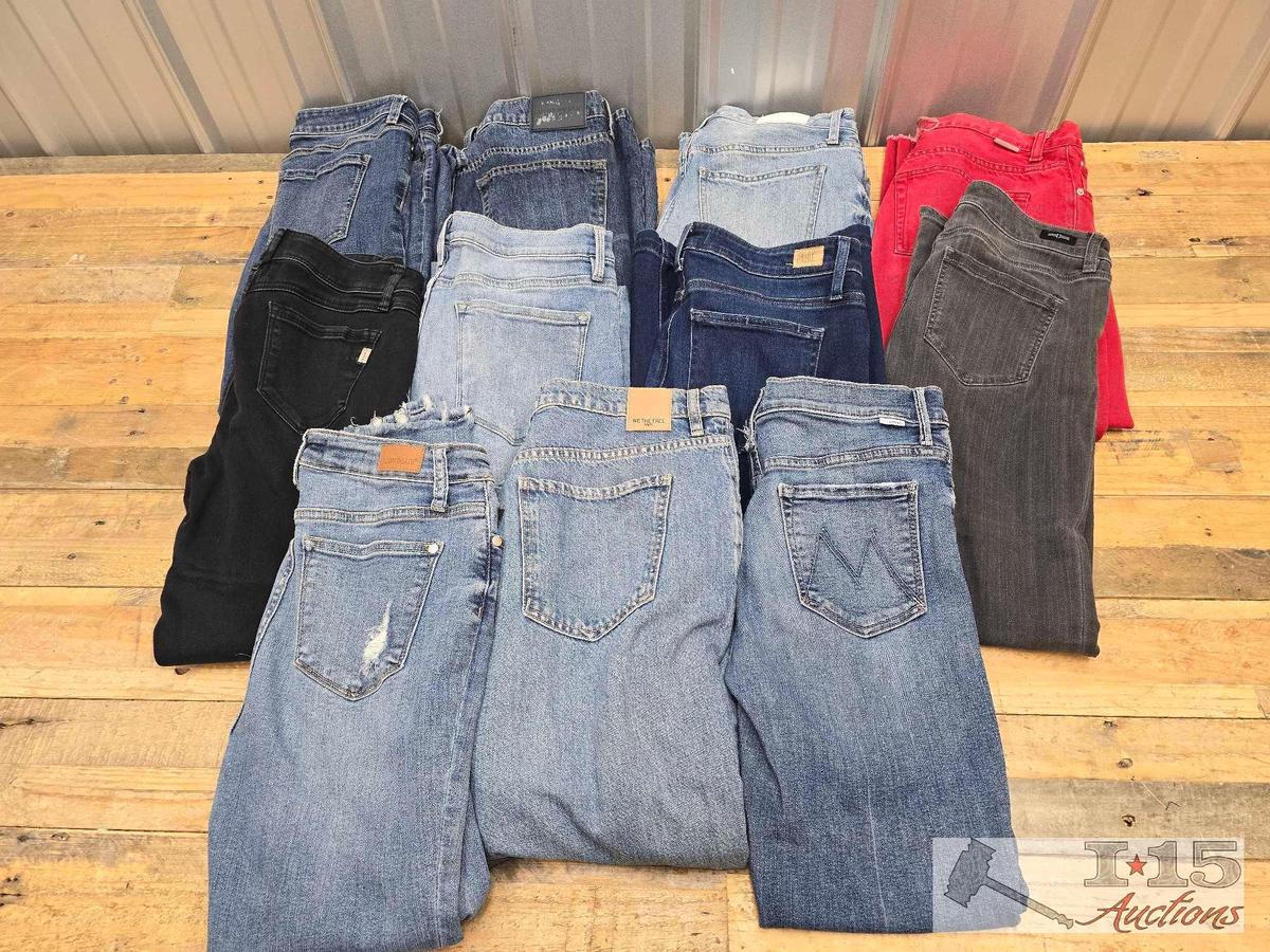 (11) Women's High End Jeans