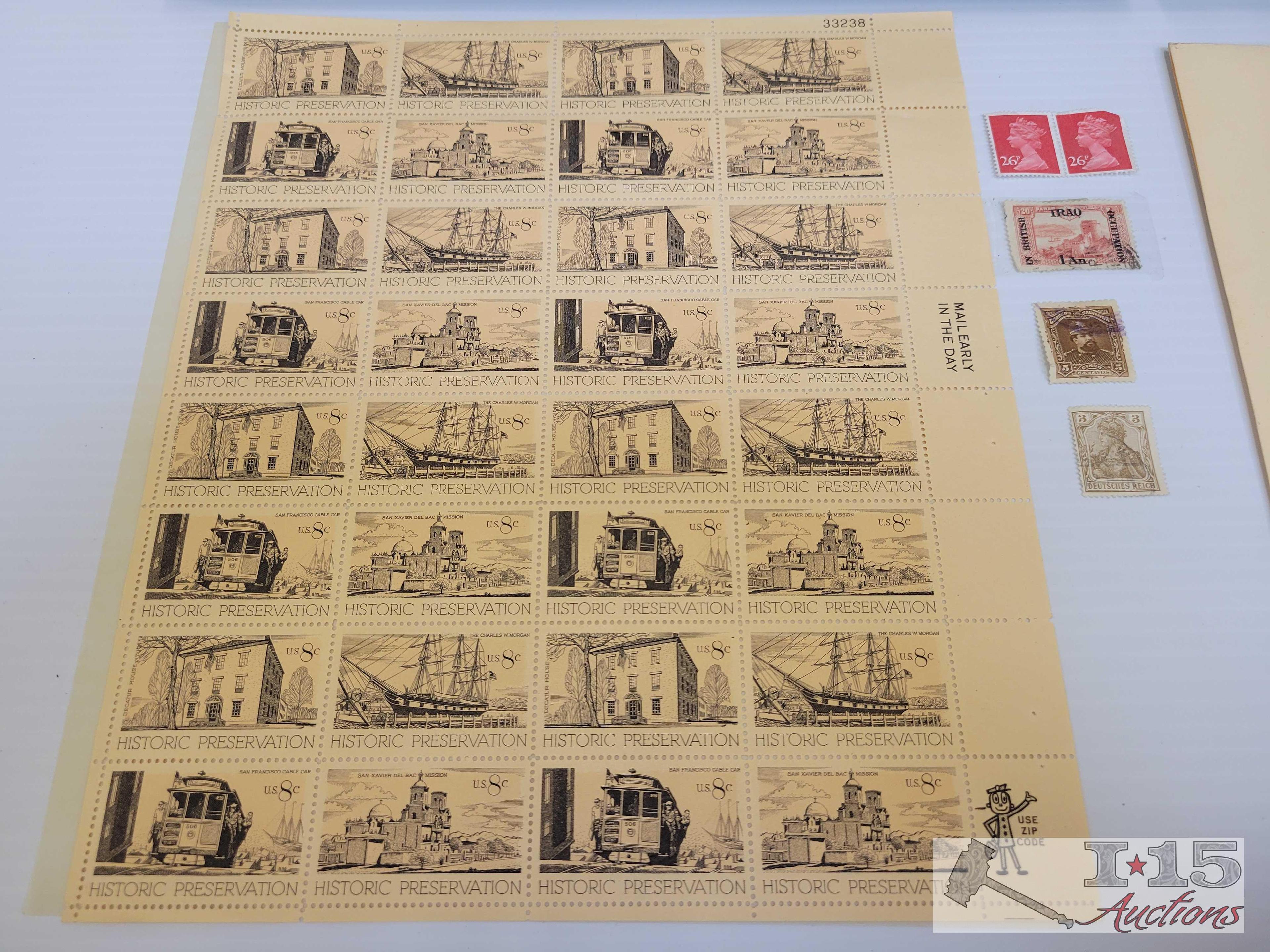 (5) Binder Stamp Collection