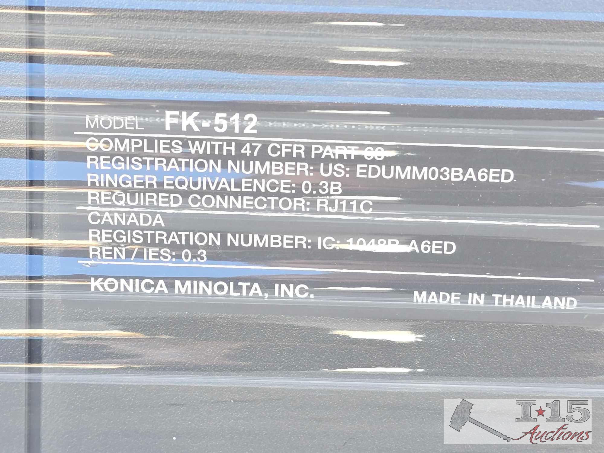 (5) Konica Minolta FK-512 Printers