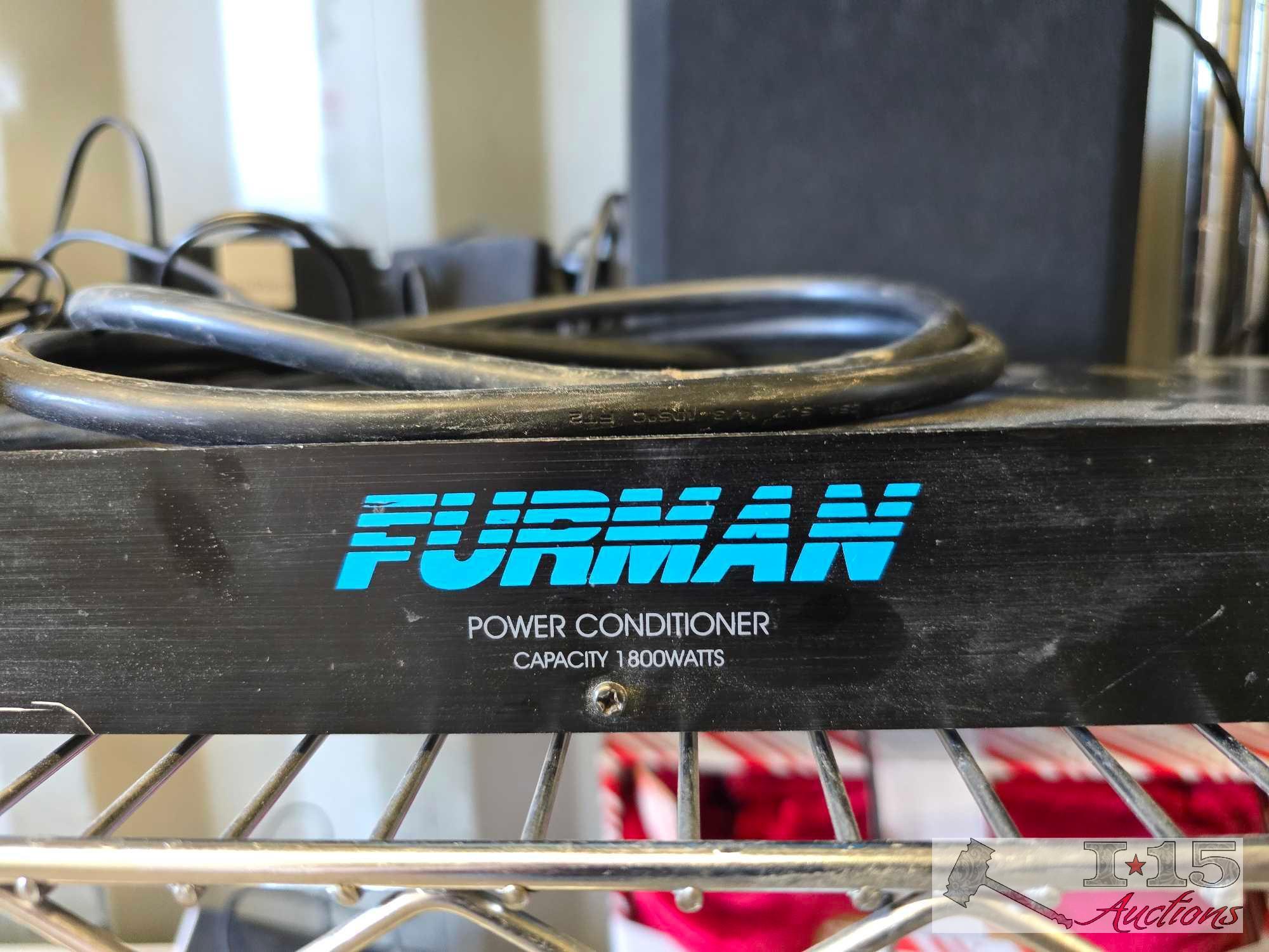 Furman Power Conditioner and Creative Surround Sound Speakers