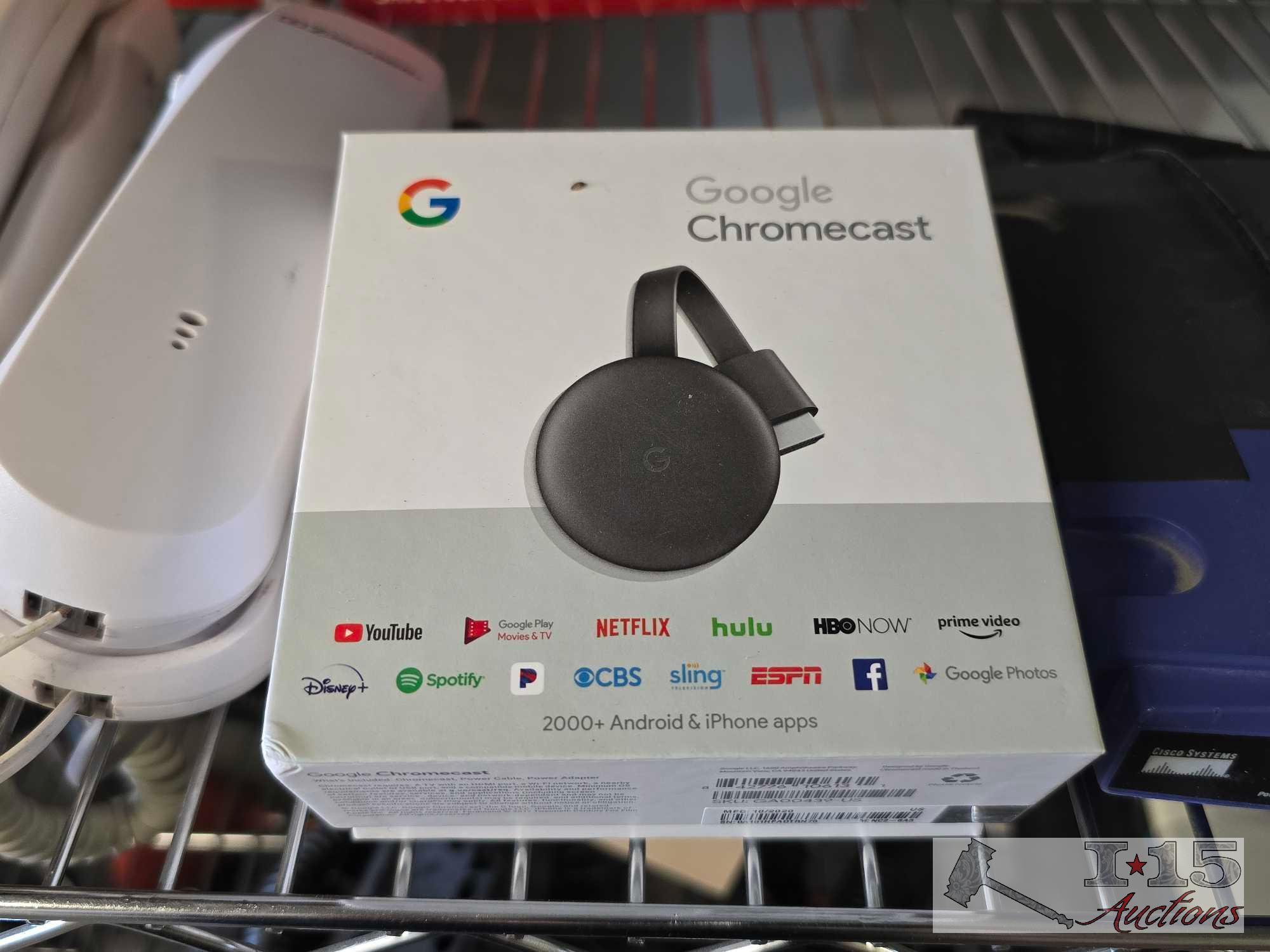Walkie Talkies, Google Chromecast, Routers and more