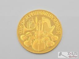 (1997) 2000 Schilling Vienna Philharmonic .999 Fine Gold Coin