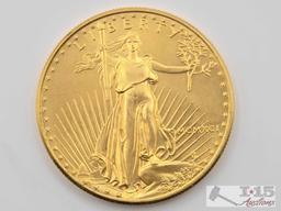 1991 $50 American Gold Eagle Coin, 1oz