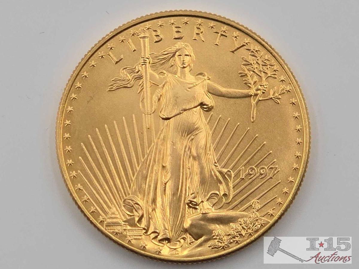 1997 $50 American Gold Eagle Coin, 1oz