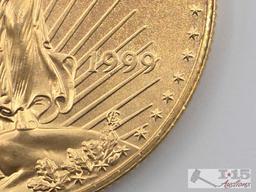 1999 $50 American Gold Eagle Coin, 1oz