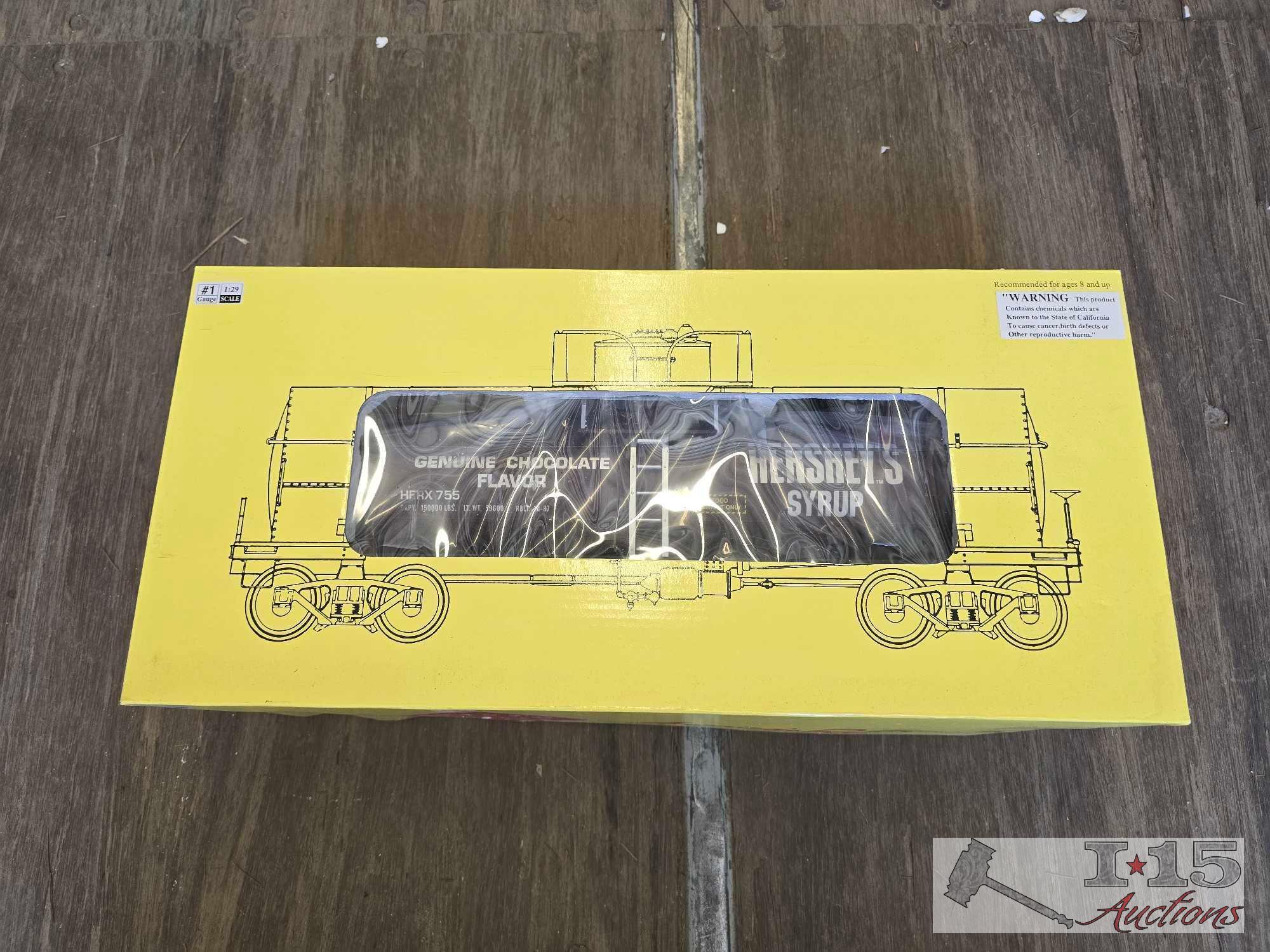 (5) Aristo-Craft Trains Hershey's #1 Gauge Model Train Cars