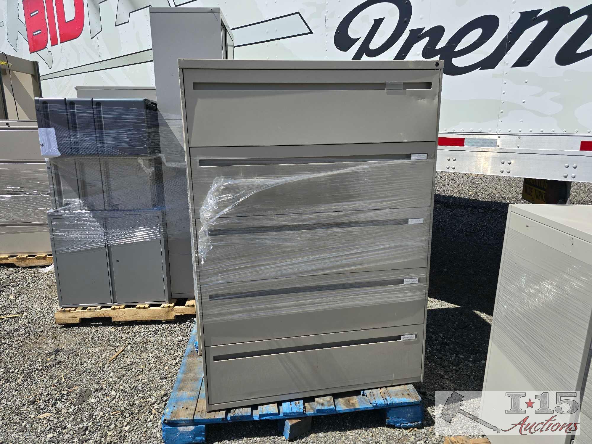 (2) Metal Filing Cabinets