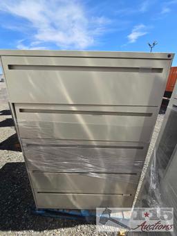 (2) Metal Filing Cabinets