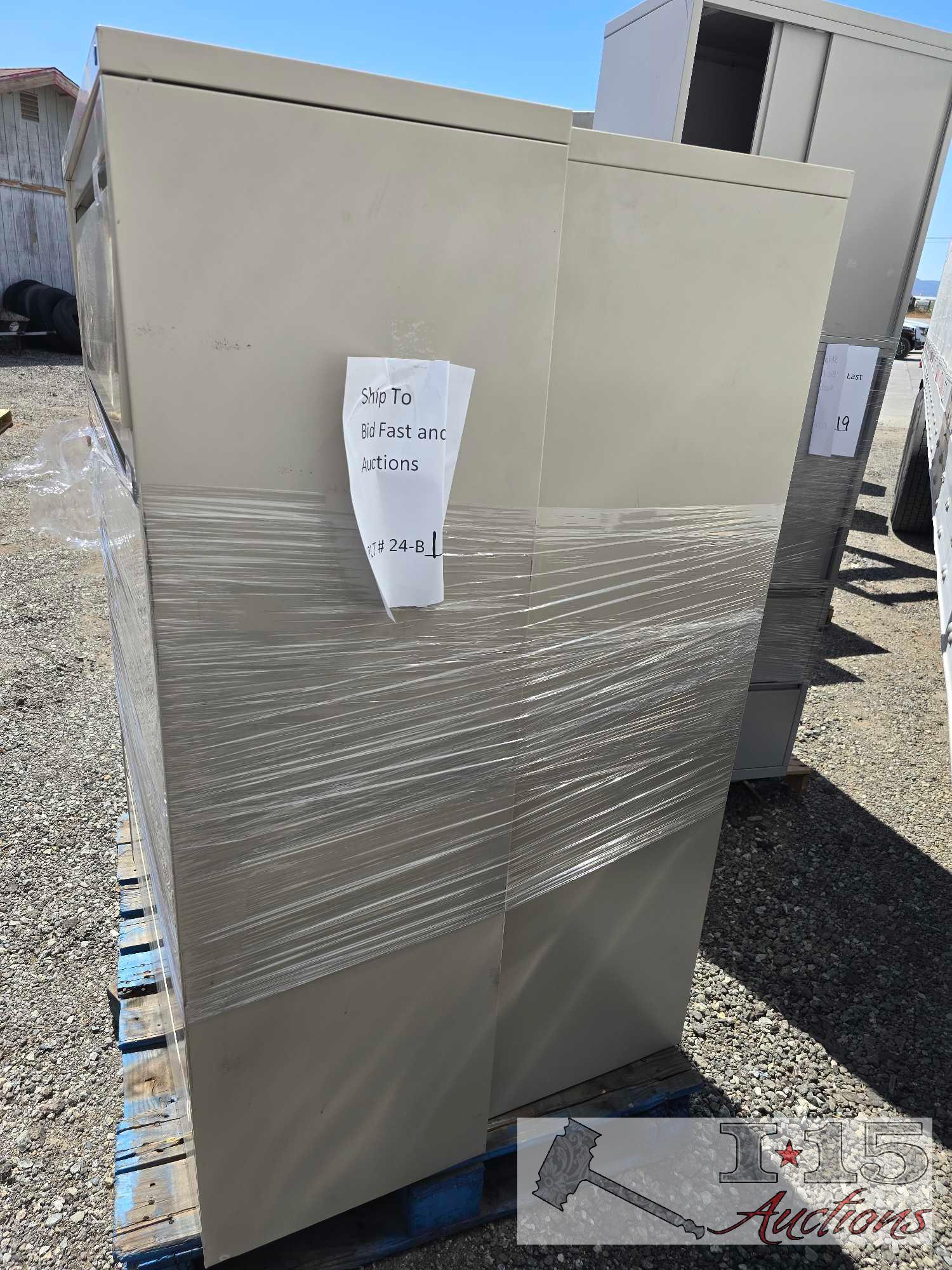 (2) Metal Filing Cabinets