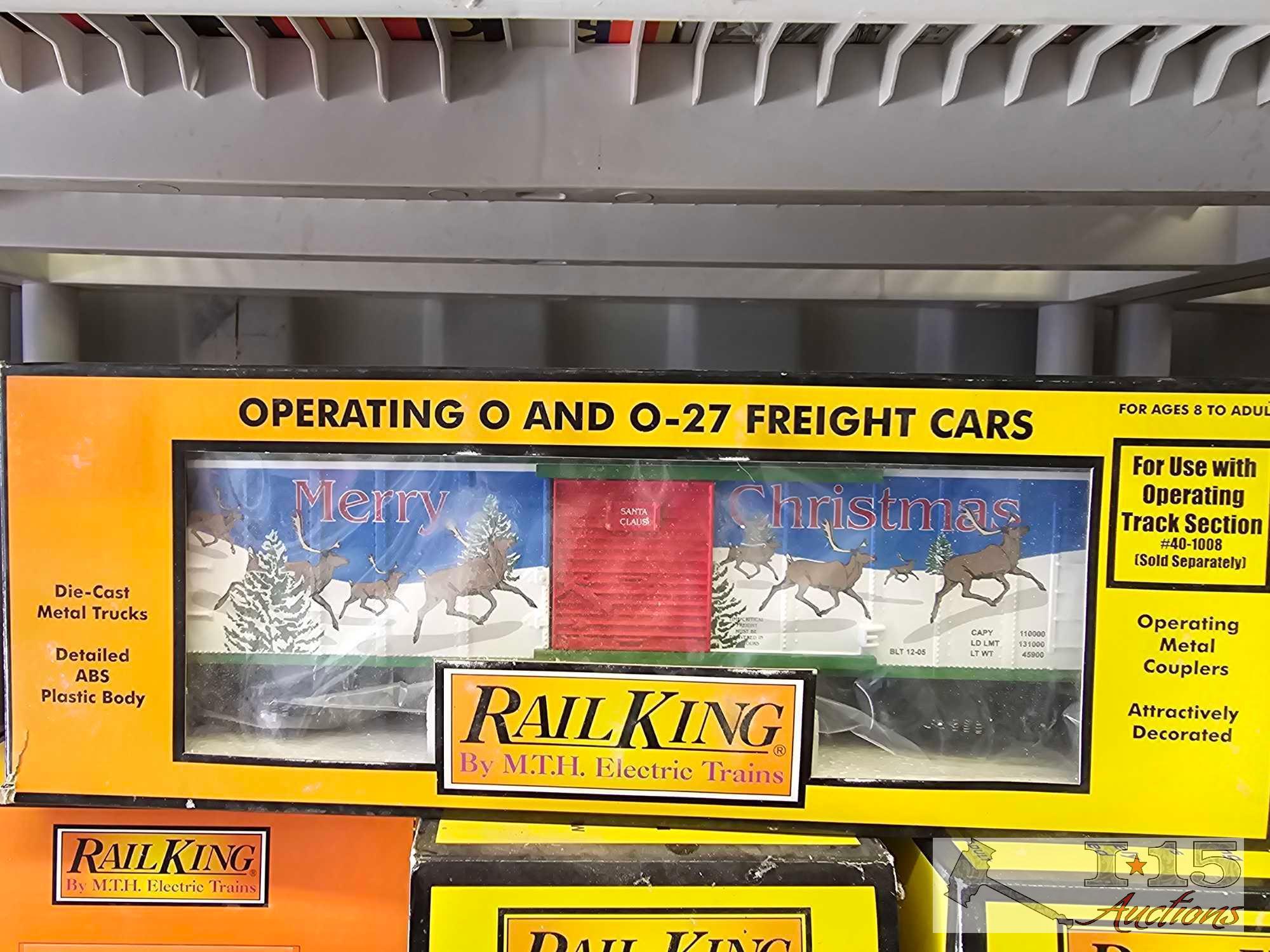 (8) Rail King Electric Model Trains