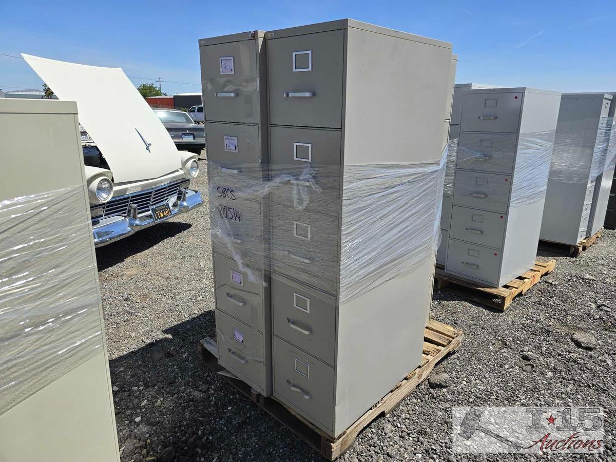 (3) Metal Filing Cabinets