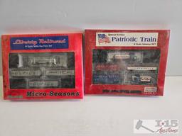 (2) N-Scale Model Train Sets