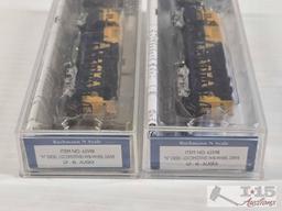 (5) Bachmann N Scale Locomotive Model Trains