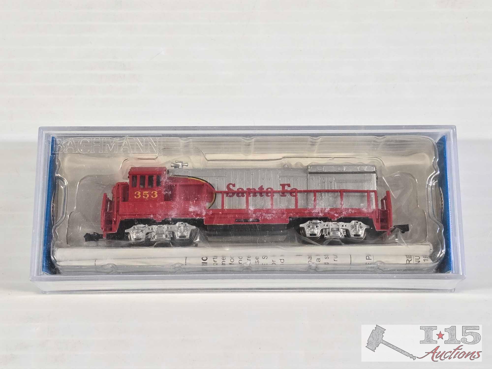 (5) Bachmann N Scale Locomotive Model Trains