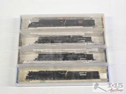 (4) Bachmann N Scale Locomotive Model Trains