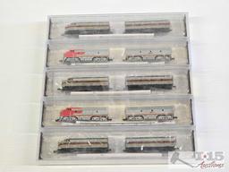 (8) Bachmann N Scale Locomotive Model Trains