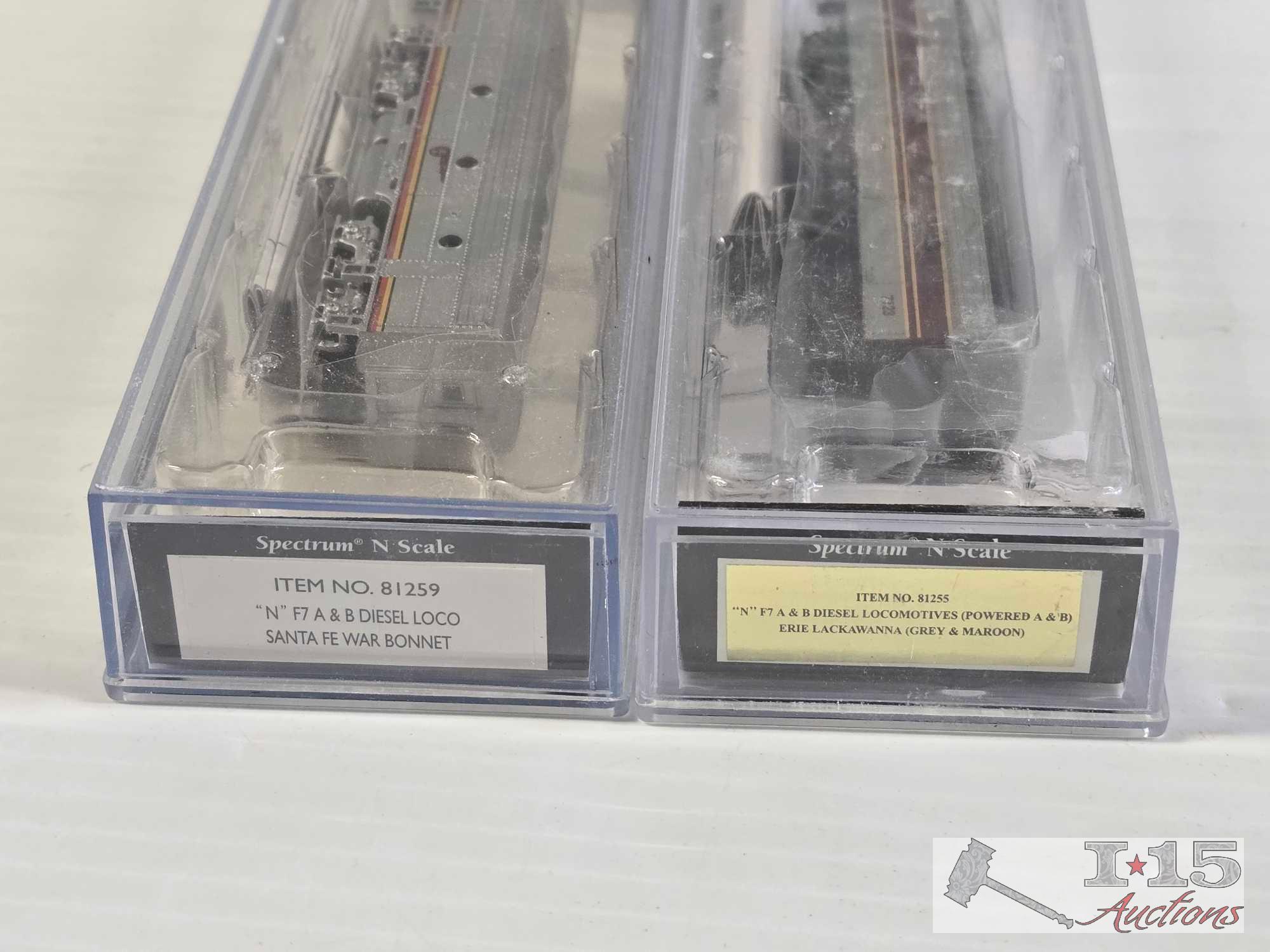 (8) Bachmann N Scale Locomotive Model Trains
